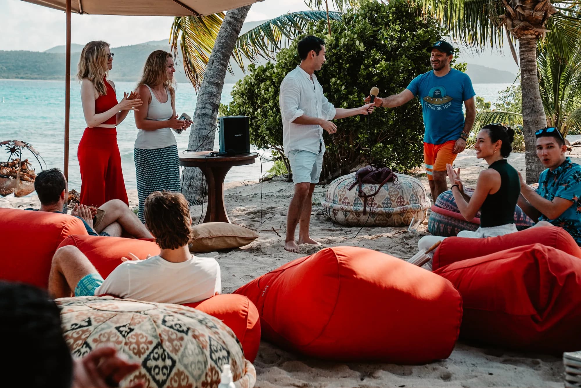 Talks on the beach, BVI